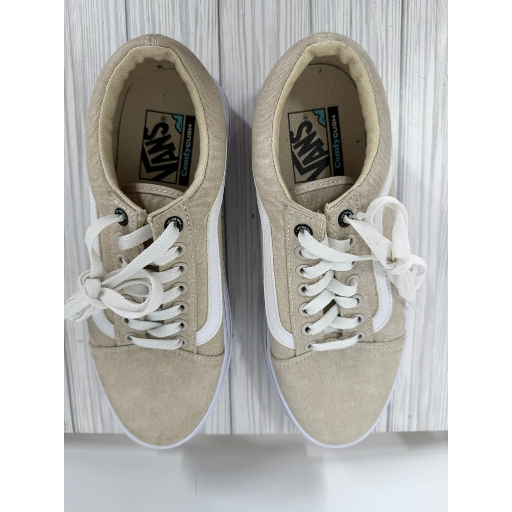 VANS SUPER COMFYCUSH PLATFORM CANVAS SANDSHELL Womens Size 9 New - Picture 9 of 15